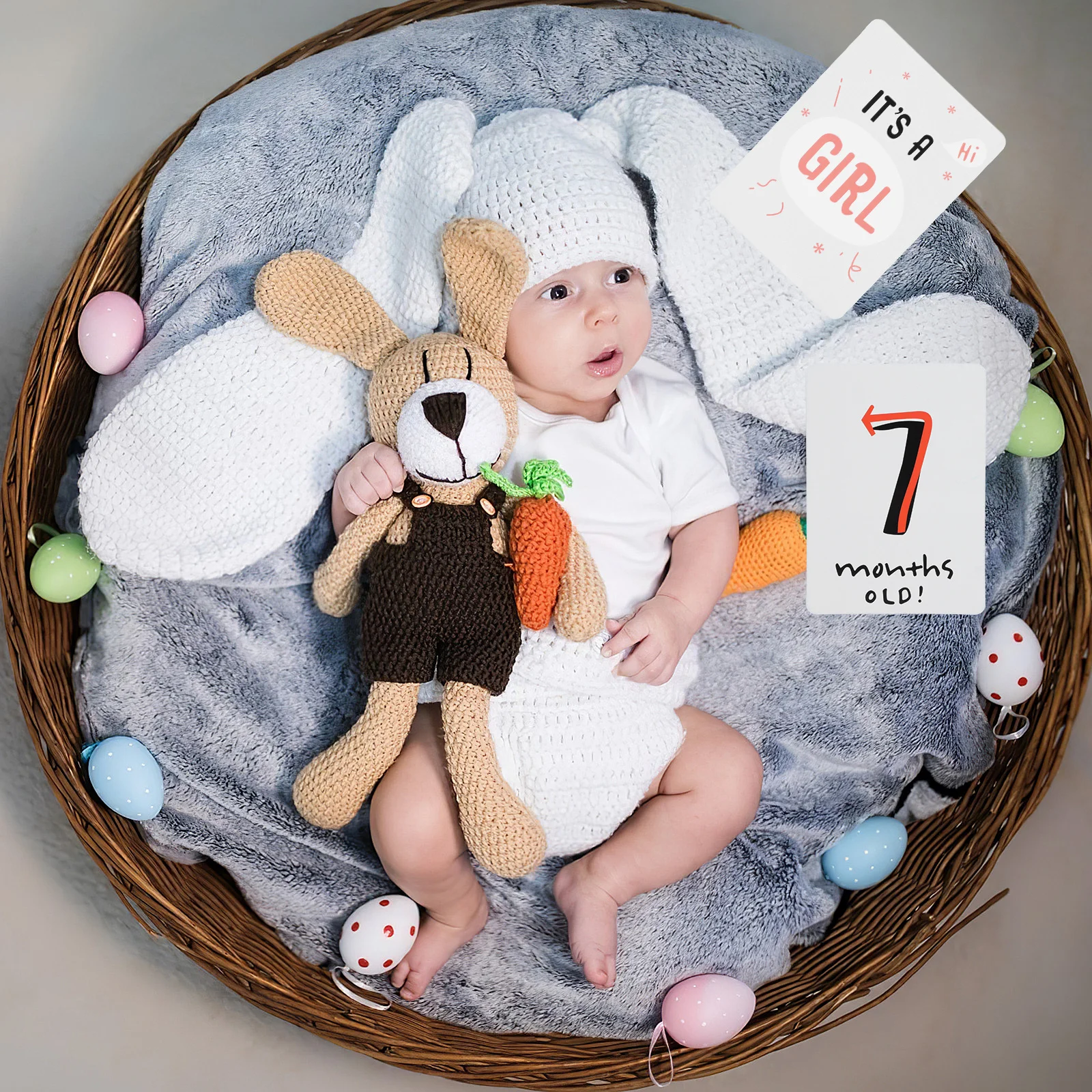 Cartes de jalon de croissance pour bébé, ensemble imprimé coloré, accessoires de photographie d'âge mensuel pour bébé, cartes de jalon commémoratives Photo, 20 pièces