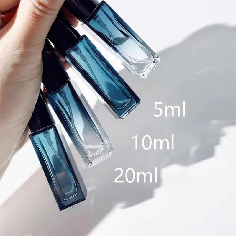 Botella pulverizadora de Perfume de 5ml, 9ml, 20ml, atomizador de vidrio vacío, botella cosmética de viaje, viales de muestra rellenables, envío directo, cuidado de la piel