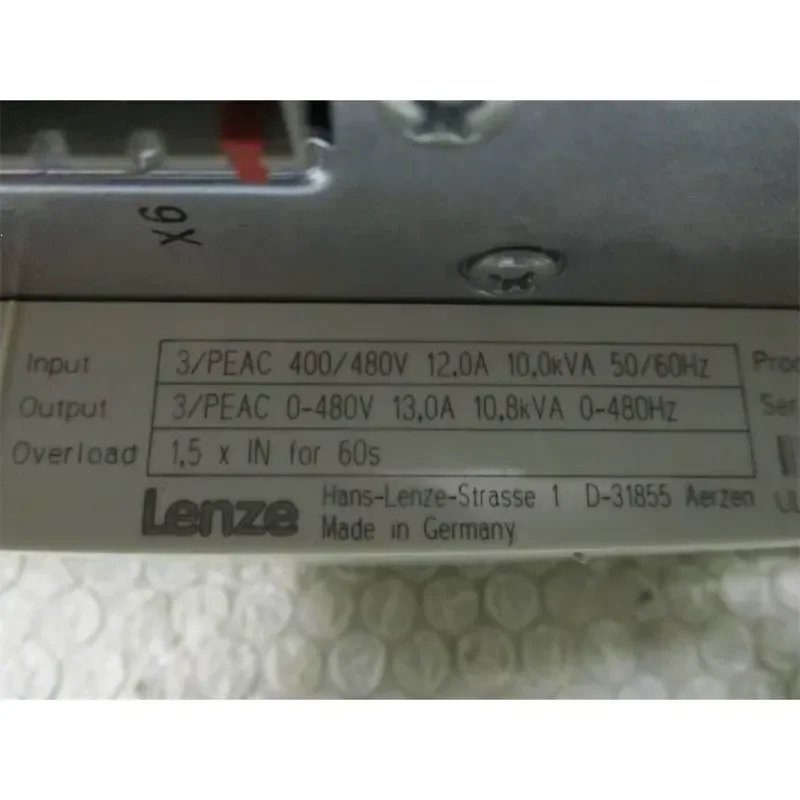 Lenze E82EV752_4B Frequency Converter 380V Three Phase CCC Certified Default Settings