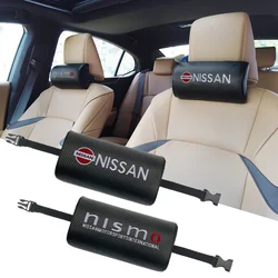 1/2Pcs Car Headrest Head Neck Rest Shoulder Pillows For Nissan Nismo Tiida Teana GTR Juke Note Versa Almera Qashqai J10 Sentra