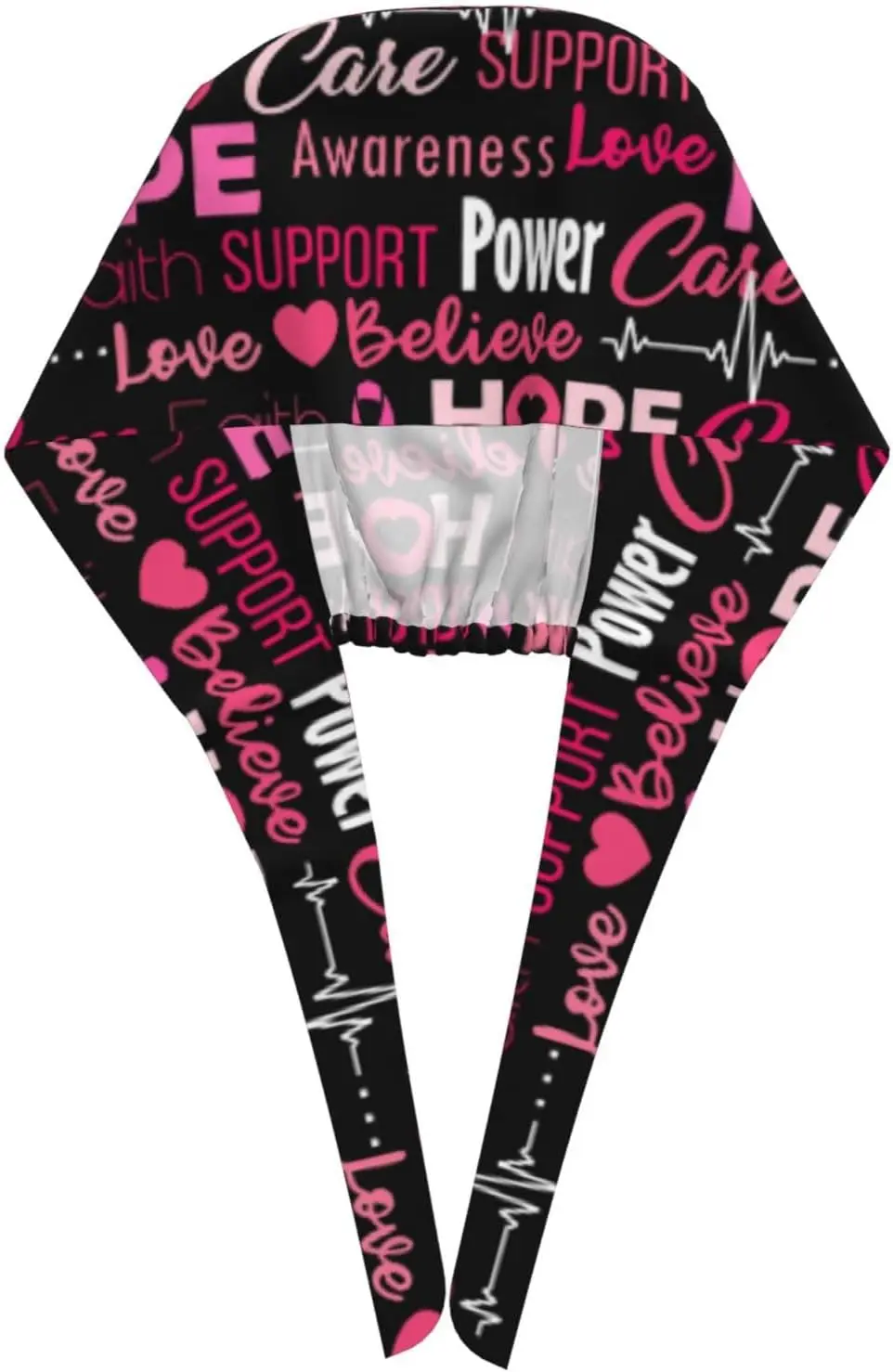 قبعة عمل للتوعية بسرطان الثدي، قبعة فرك مع عصابة رأس قابلة للتعديل للجنسين، قبعة ربط للنساء، قبعات جراحية للممرضات والأطباء