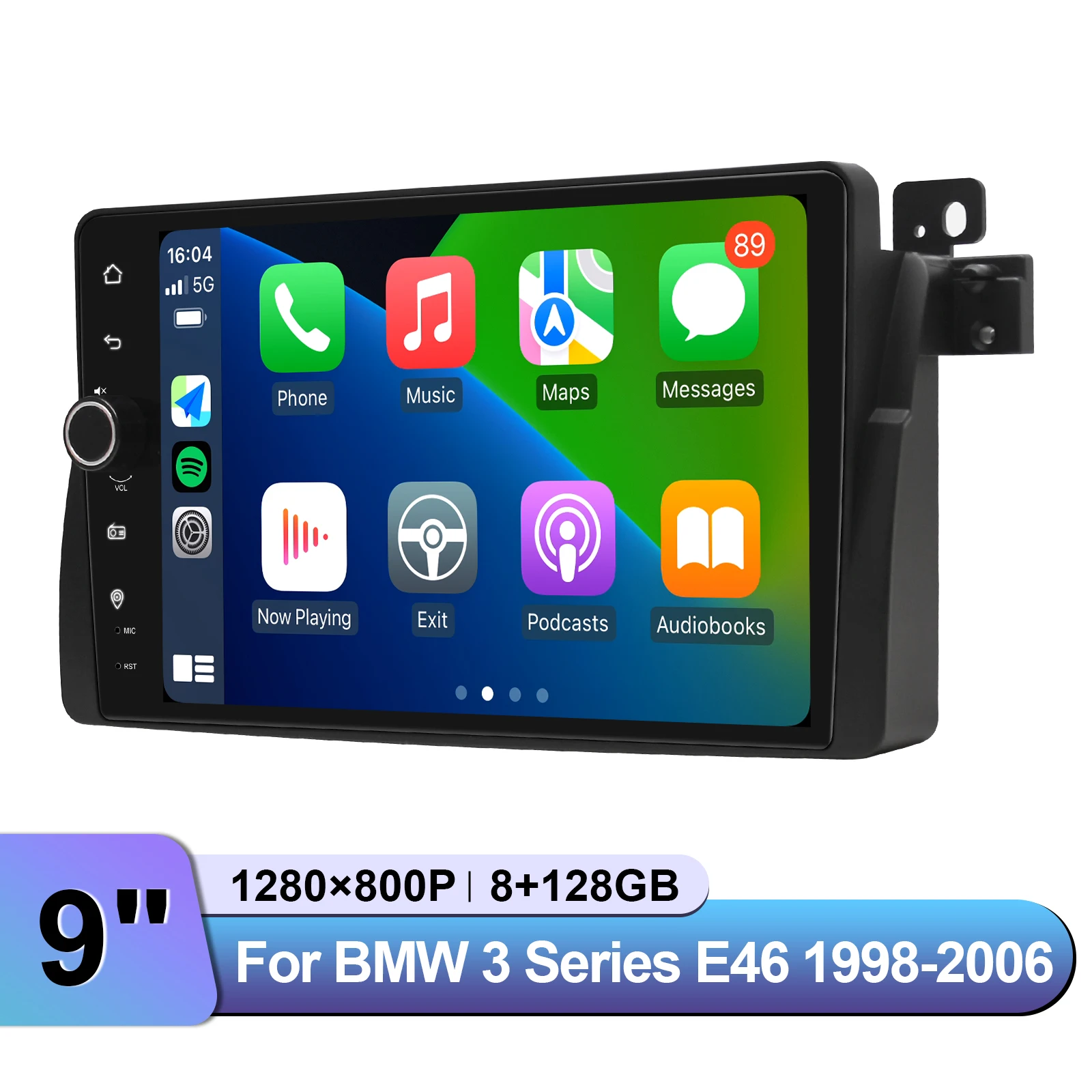 JOYING 9 بوصة سيارة DAB + راديو رقمي ستيريو مشغل وسائط متعددة لسيارات BMW 3 Series E46 1998-2006 دعم OEM الضوابط أبل Carplay #5