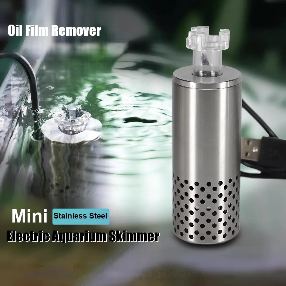 

Aquarium Skimmer Electric Oil Film Remover Plant Aquarium Filter Self-priming Floating Head Oil Film Processor Fish Tank Filter