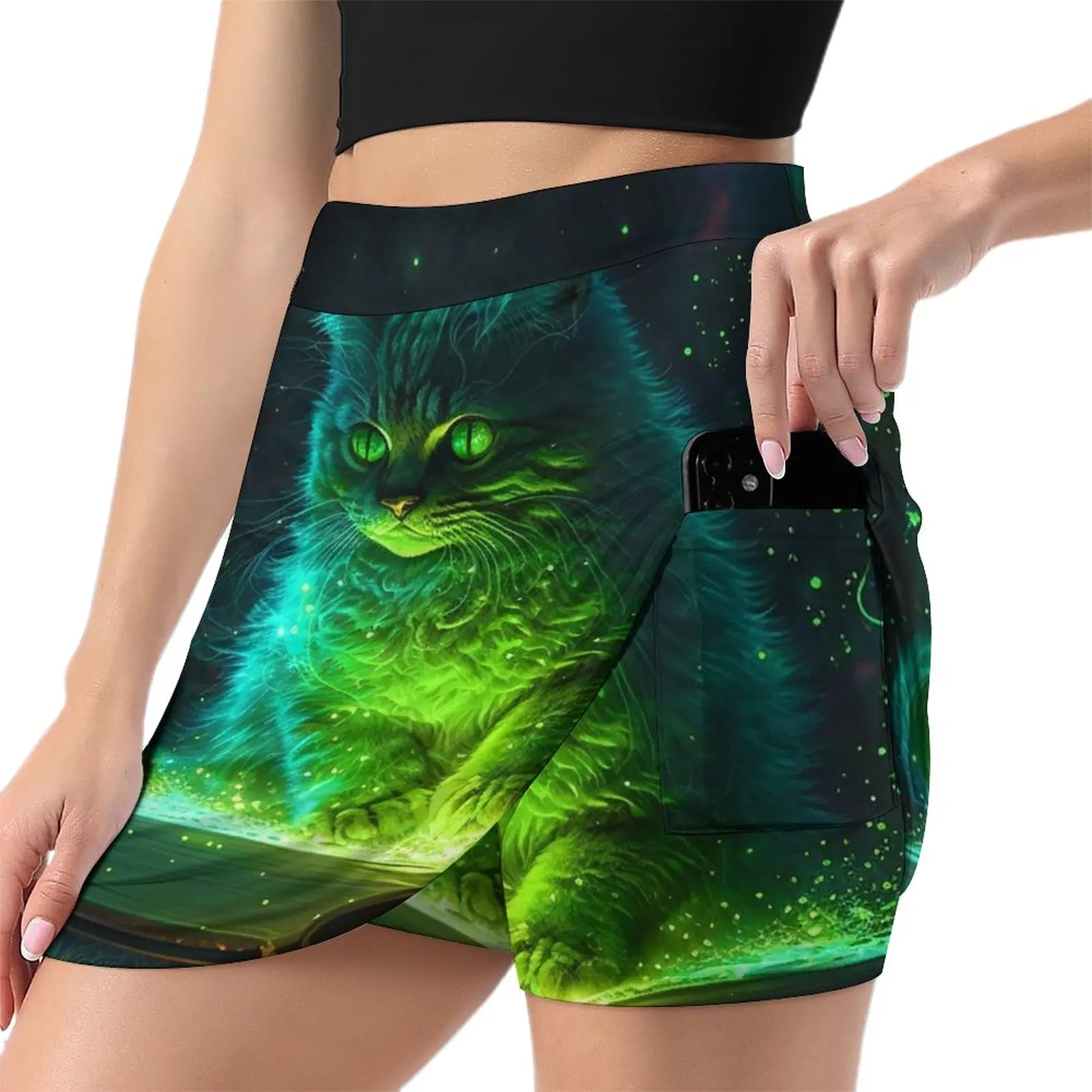 Cat Magic Light Proof Trouser Skirt Skort for women skirts for womens Short skirt woman