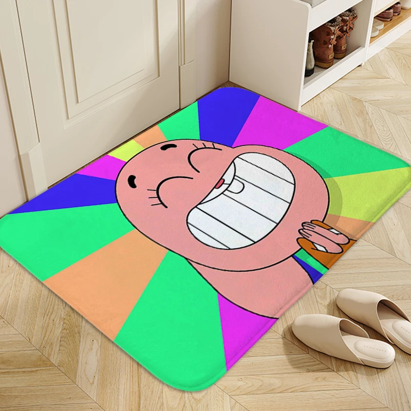 

Kitchen Treadmill Rugs A-The Amazing World of Gumballs Entrance Door Mat Washable Non-slip Mats Modern Home Decoration Mat