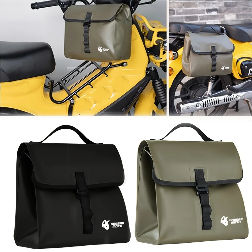 

Motorcycle Electric Scooter Hanging Bag with Adjustable Straps - Front & Side Storage Pouch for Luggage