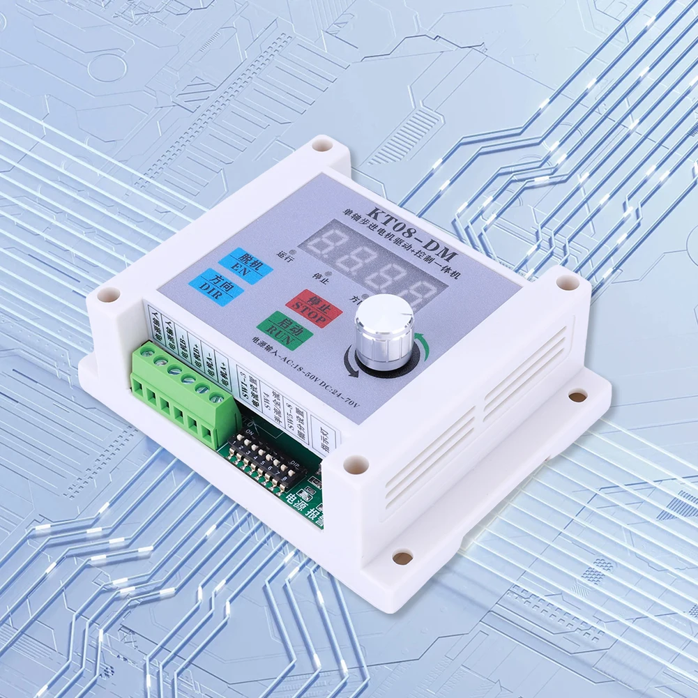 KTO8-DM Pulse Generator Stepper Motor Servo Motor Driver DC 24-70V/AC 18-50V Single-axis Speed Regulator Digital Stepper Driver