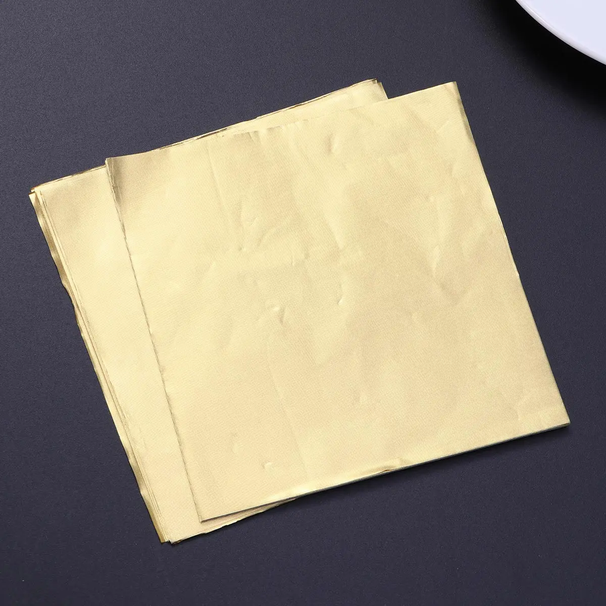300Pcs Gold Aluminum Foil Paper Thickened Chocolate Candy Wrapping Food Grade Wrappers for Homemade Treats and Sweets Packaging