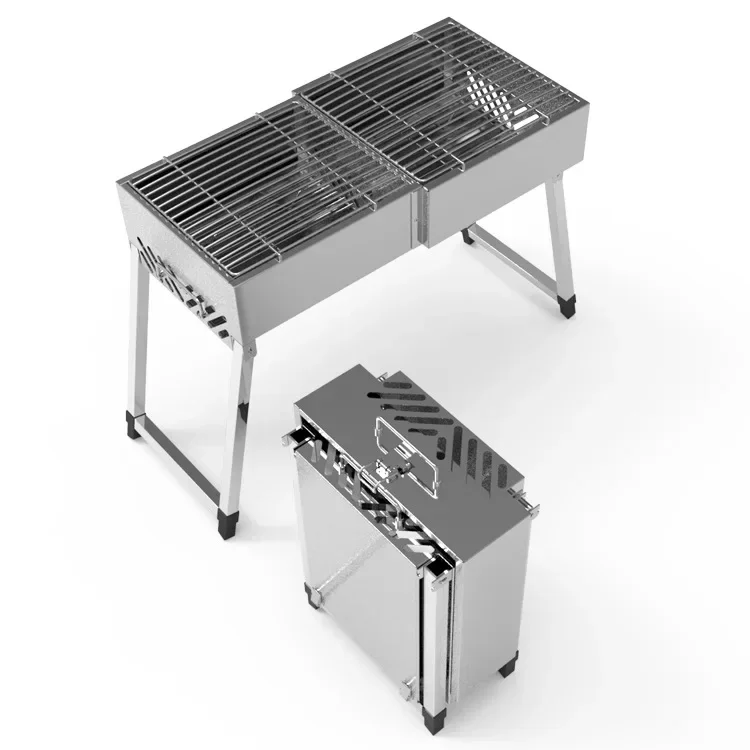 High Quality  new style Outdoor portable  camping stainless steel charcoal bbq grill