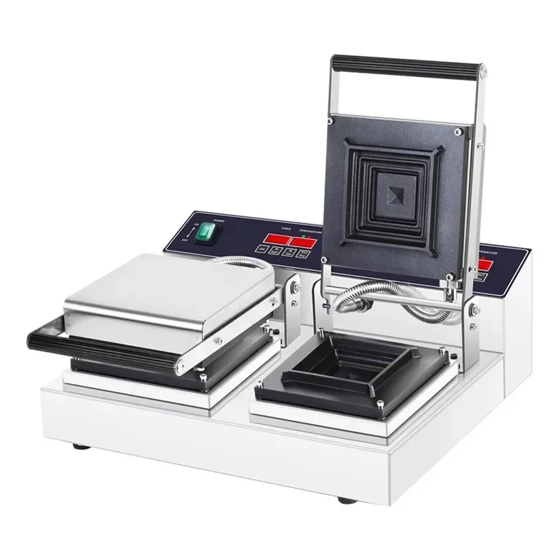 Commercial Digital Smart Breakfast Sandwich Waffle Maker Stainless Steel Non-stick Square Electric Household Machine
