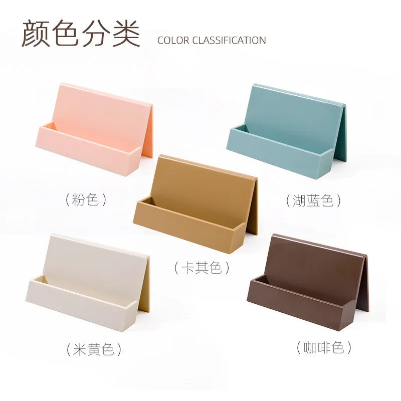 1 Pcs Creative Unique Women's Business Card Holder Desktop Card Storage Box Display Stand Business Exhibition Rack