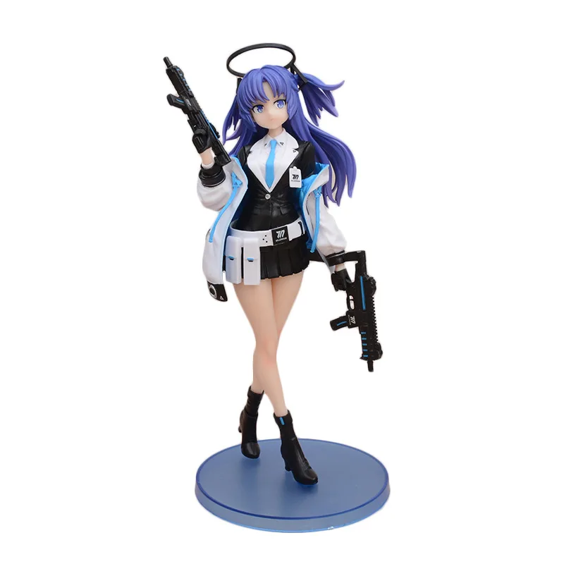 Blue Archive Hayase Yuuka Anime Figure Double Guns Halo Pvc Model Collection Desktop Display Decor Gift view 5