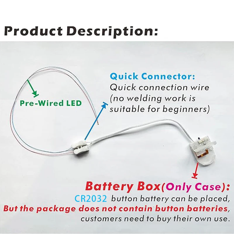 50 Uds. Diodos emisores de luz SMD 0402/0603 precableados, Micro LED presoldado para hacer modelos DIY/decoración de casa de muñecas/juego de diario