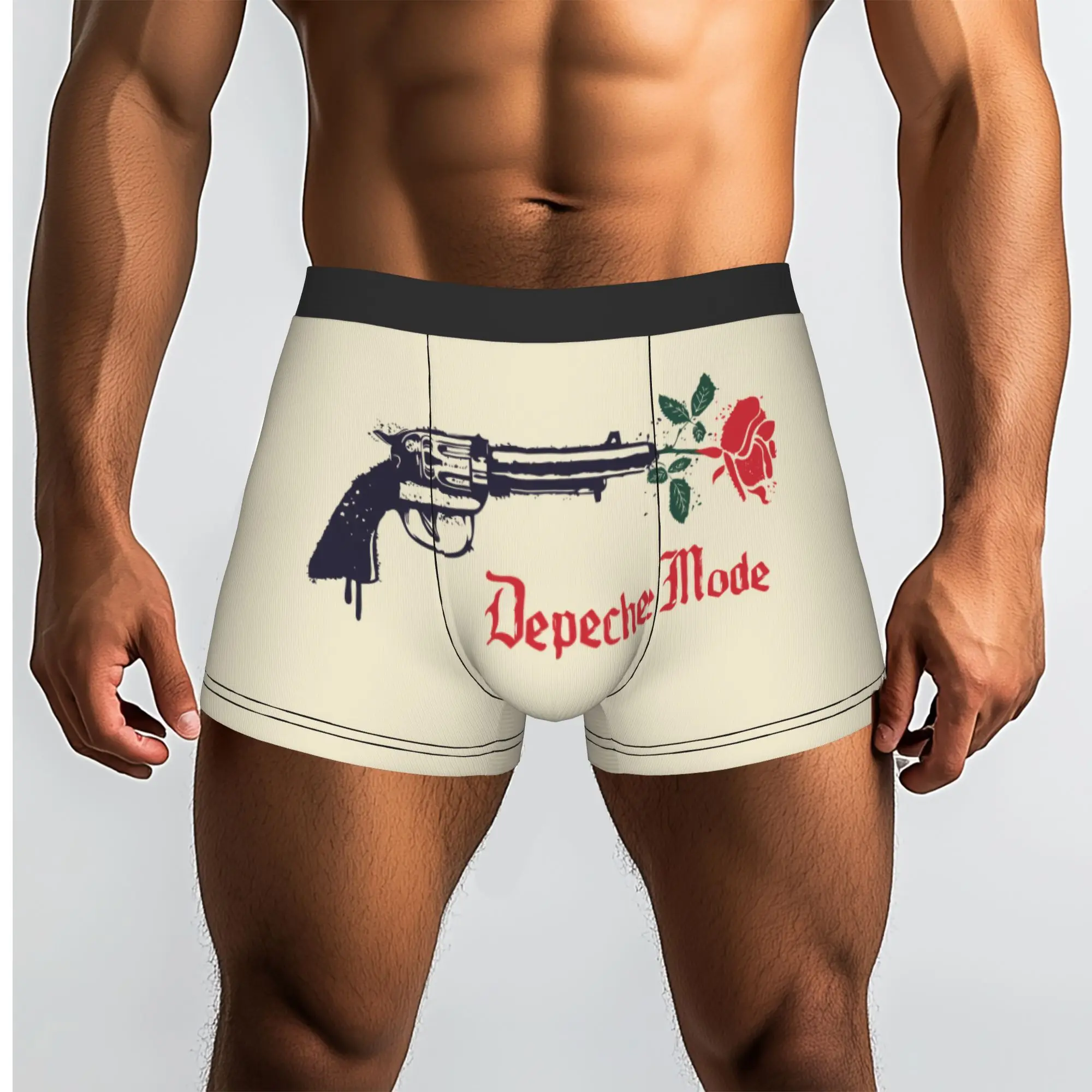Customized Male Cool D-Depeche Cool Mode Electronic Rock Underwear  Boxer Briefs Stretch Shorts Panties Underpants