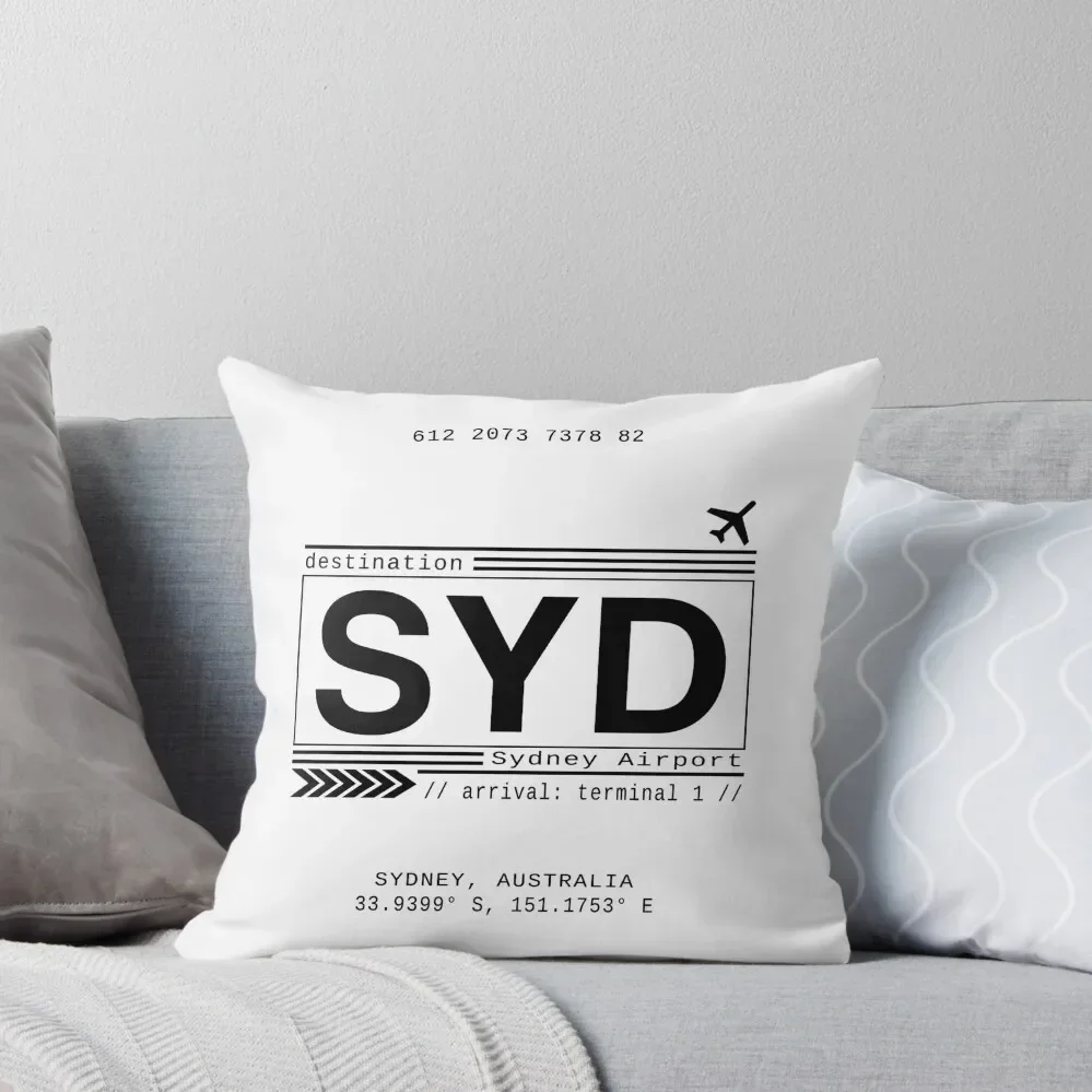 Sydney Airport Throw Pillow Pillowcase Cushion Pillows Aesthetic Cushions Cover luxury throw pillow covers pillow