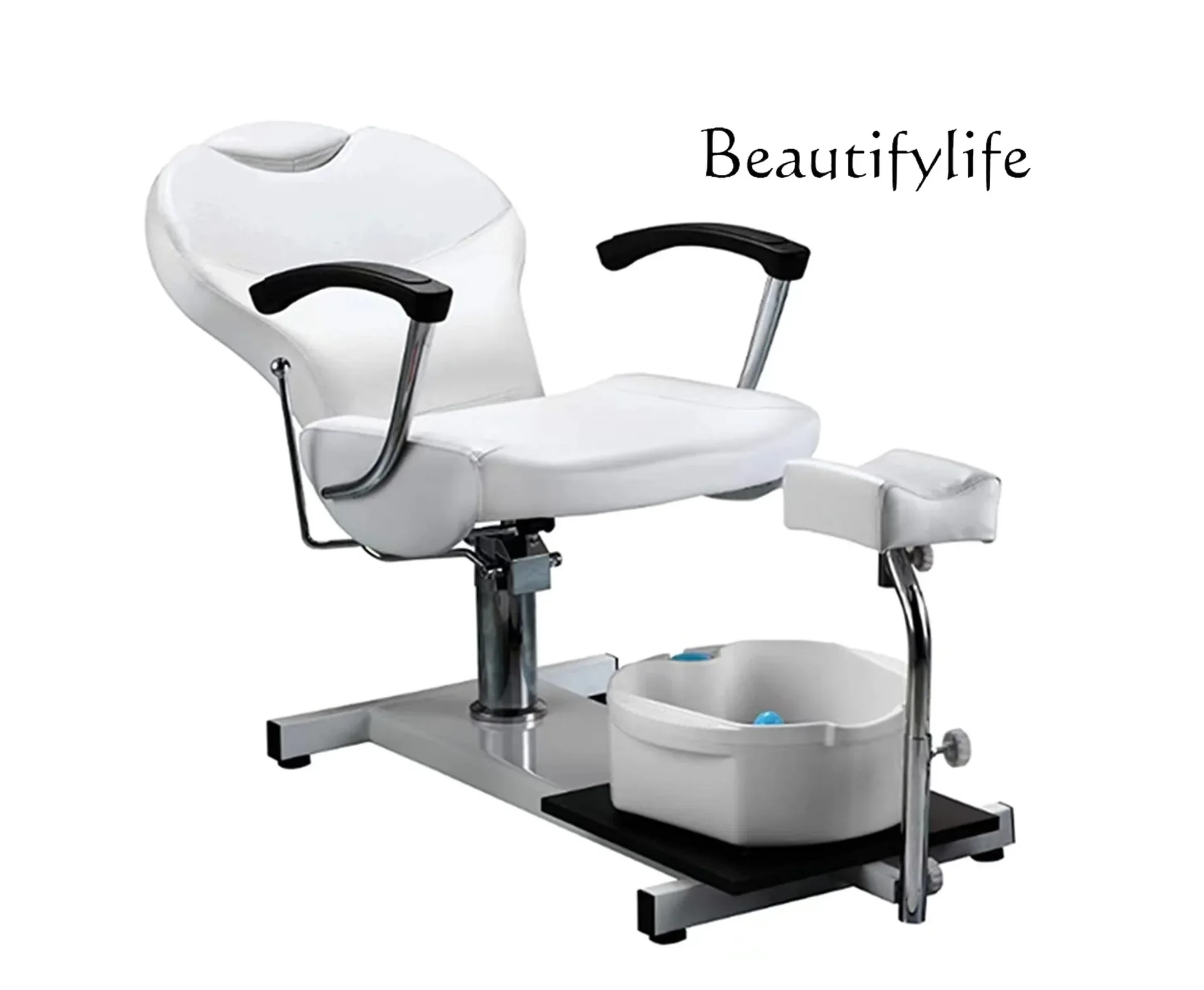 Simple Retro Beauty Salon Pedicure Barber Foot Bath Chair with Foot Bath Beauty Salon Furniture