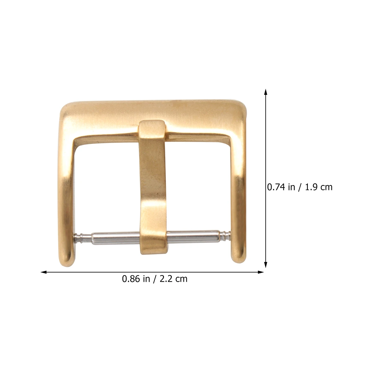 

2Pcs Watchband Clasp Stainless Steel Durable Practical Simple Design Fit Most Watch Straps Easy Install Silicone