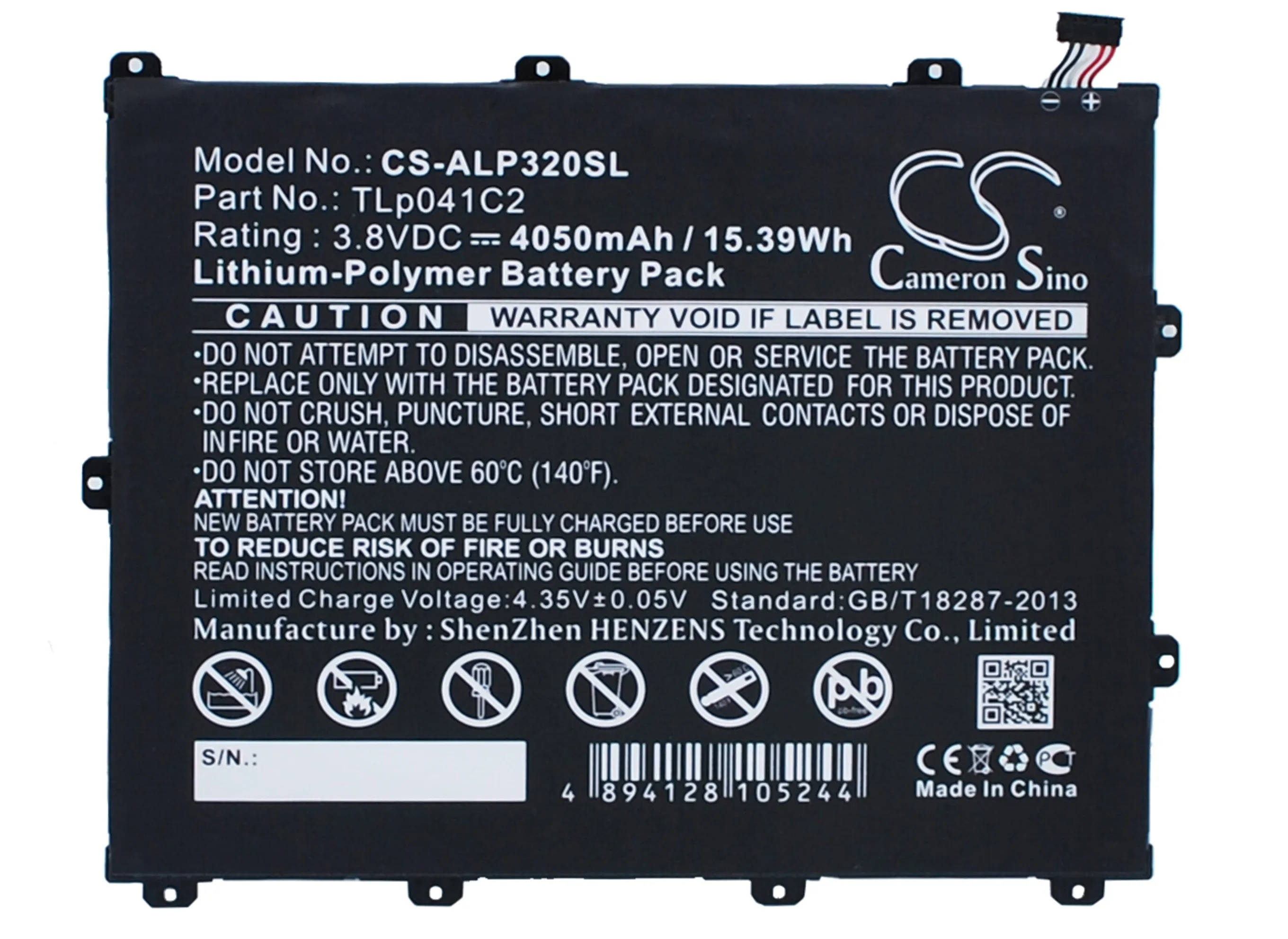 Tablet  Battery For  Alcatel TLp041C2  TLp041CC  POP 8 P320A Trek HD  OT-9020A OT-D820X One Touch Hero 8 OT-P320X  P350X