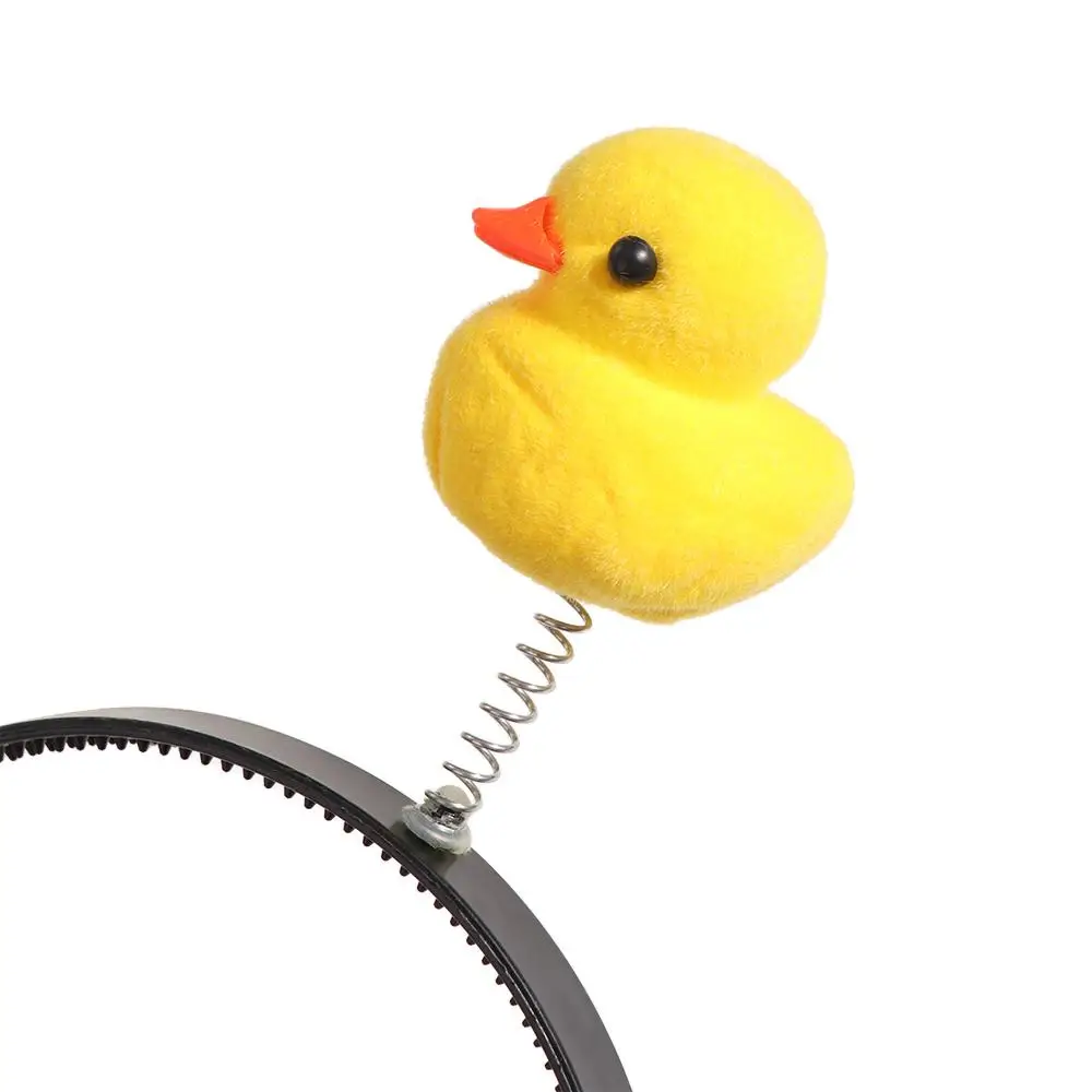 عصابة رأس على شكل بطة صفراء على شكل نجمة حلوة على شكل قلب عباد الشمس كرتونية على شكل حيوان قطيفة للأطفال ربطات شعر يوميًا