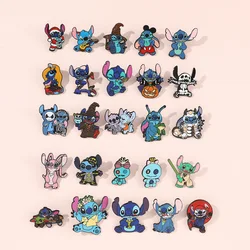 Disney-Alfileres esmaltados de Stitch para niños, 25 piezas, películas de Anime, broche, mochila, sombrero, bolso, cuello, insignia de solapa, regalos de joyería bonitos