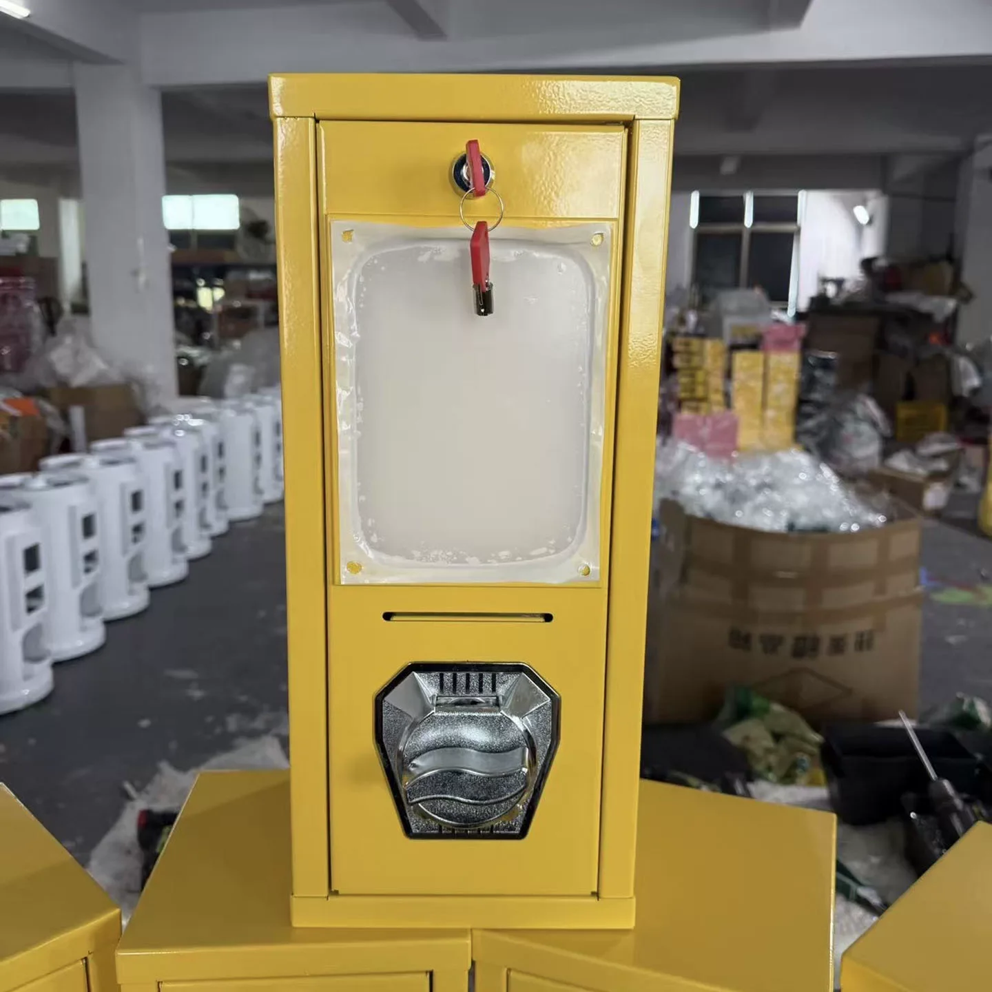 Mini Vending Machine Tattoo Sticker Cardboard Vending Device Arcade Slot Machine with Currency Notes Set image 3
