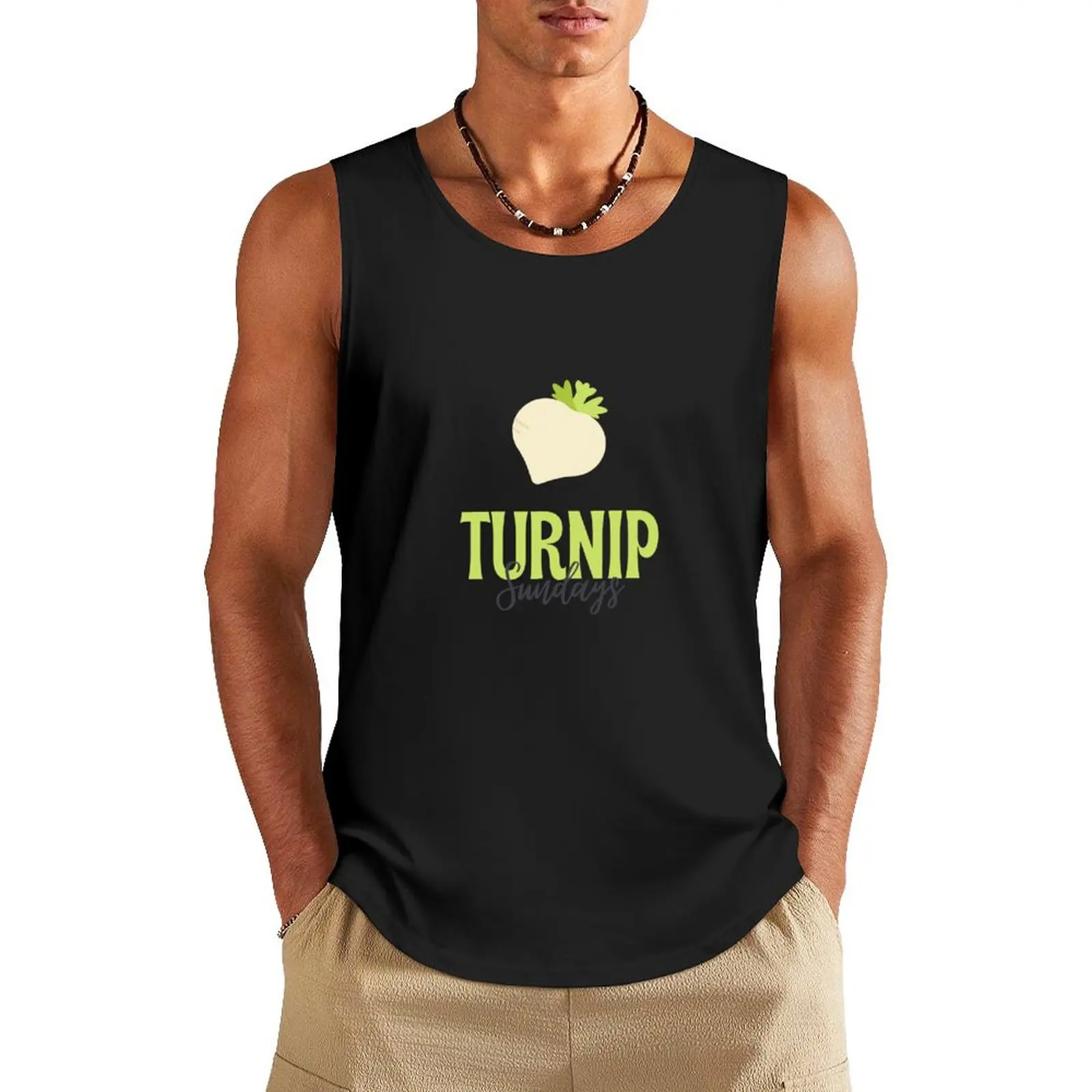 

Turnip Sundays Tank Top Fitness men clothing gym Men's t-shirts Bodybuilding clothing man clothing men