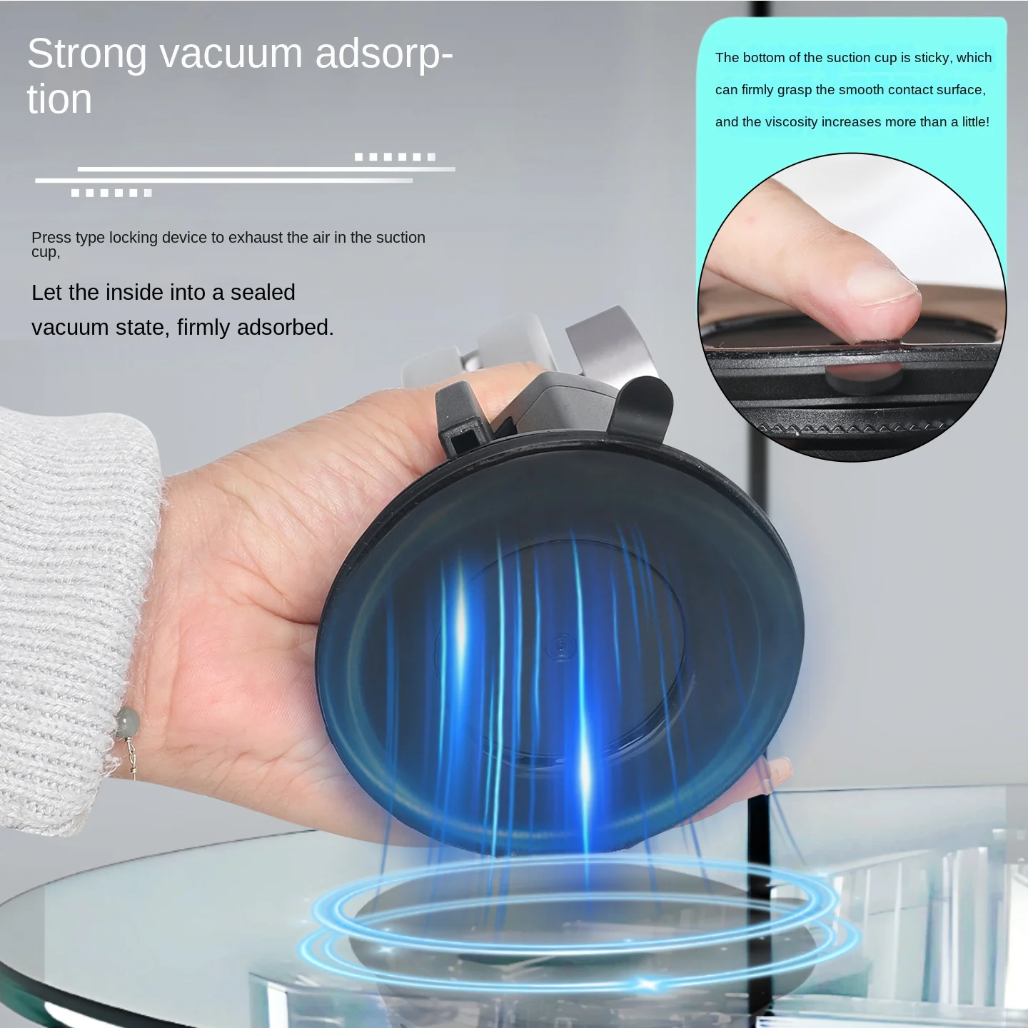Action Camera Suction Cup for Insta 360 X5 X4 X3 / ONE X2 Accessories Mount Glass Sucker Car Dashboard Suction Cup Mount view 5