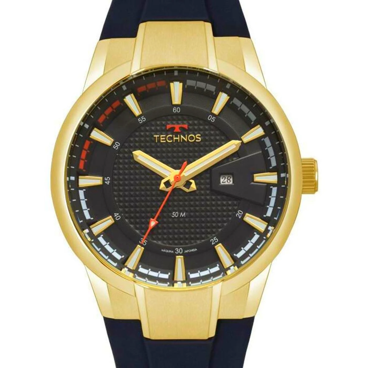 Relógio Masculino Technos Dourado Grande the Prova D'água 2117LAZ/8P