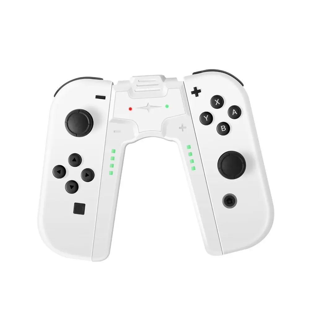 Universal Accessories For Joycon LED Indicator Game Handle Holder Game Controller Charger V-Shaped Switch Charger Grip