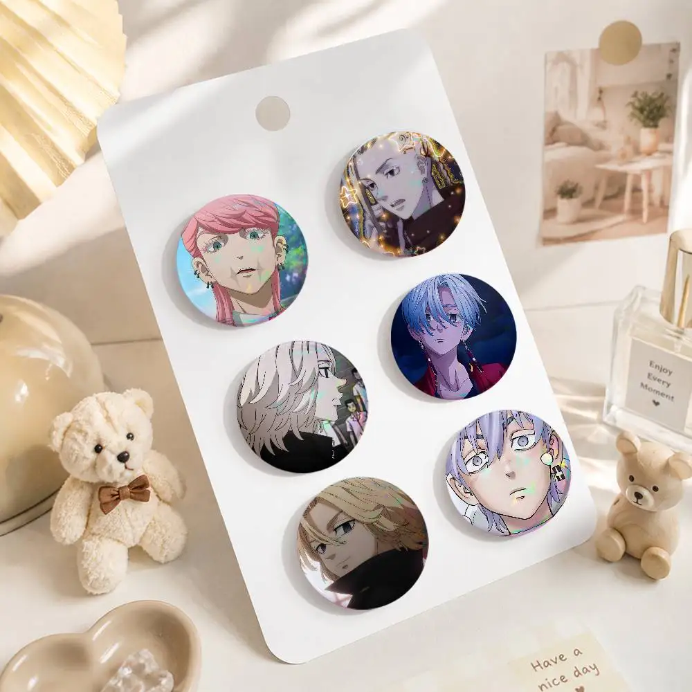 A-T-Tokyo-o A-Avenger Round Snap-in Brooches Rock Band Lapel Pins Badges Fan Collection Accessories Jewelry Handmade Gifts