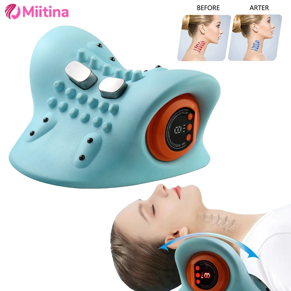 

Electric Neck Massager Infrared Heating Airbag Neck Traction Vibration Shoulder Cervical Spine Shoulder Support Relax Correction