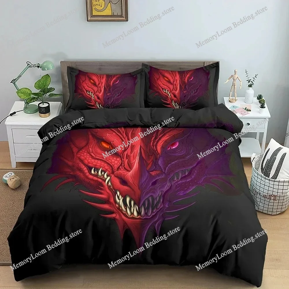 

Dragon Bedding Set Boys Girls Twin Queen Size Duvet Cover Pillowcase Bed Kids Adult Fashion Home Textileextile