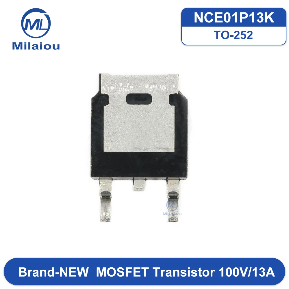 10 pcs NCE01P13K MOSFET Transistor 100V/13A TO-252 (DPAK) P-channel