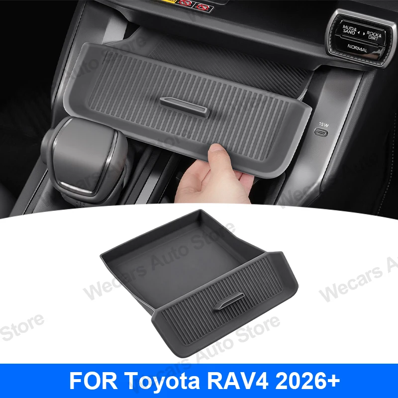 

Для Toyota RAV4 NEW Woodland 2026+ Органайзер для центральной консоли: ящик для хранения, ключница, подставка для очков, часы, аксессуары для интерьера автомобиля