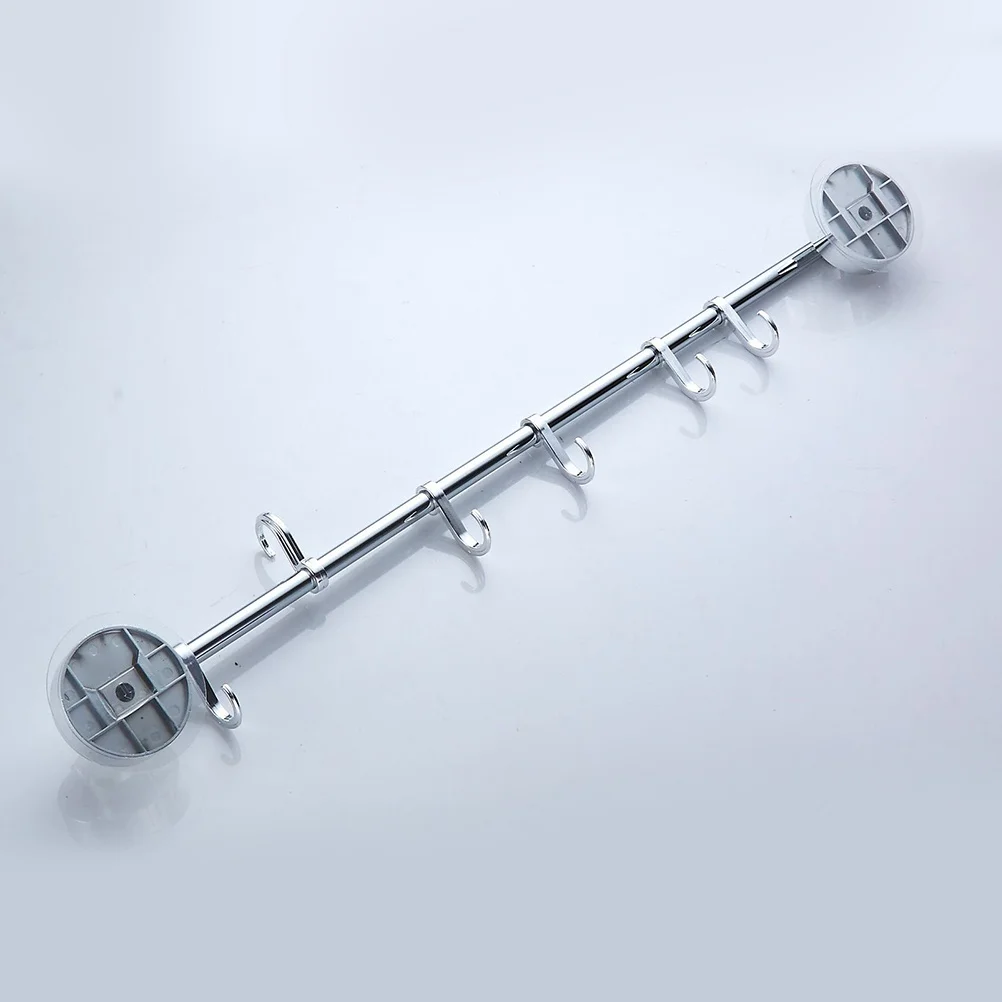 

6 крючков на присоске, крючок из нержавеющей стали, прочный настенный органайзер для ванной комнаты, кухонные полотенца, сумки для пальто