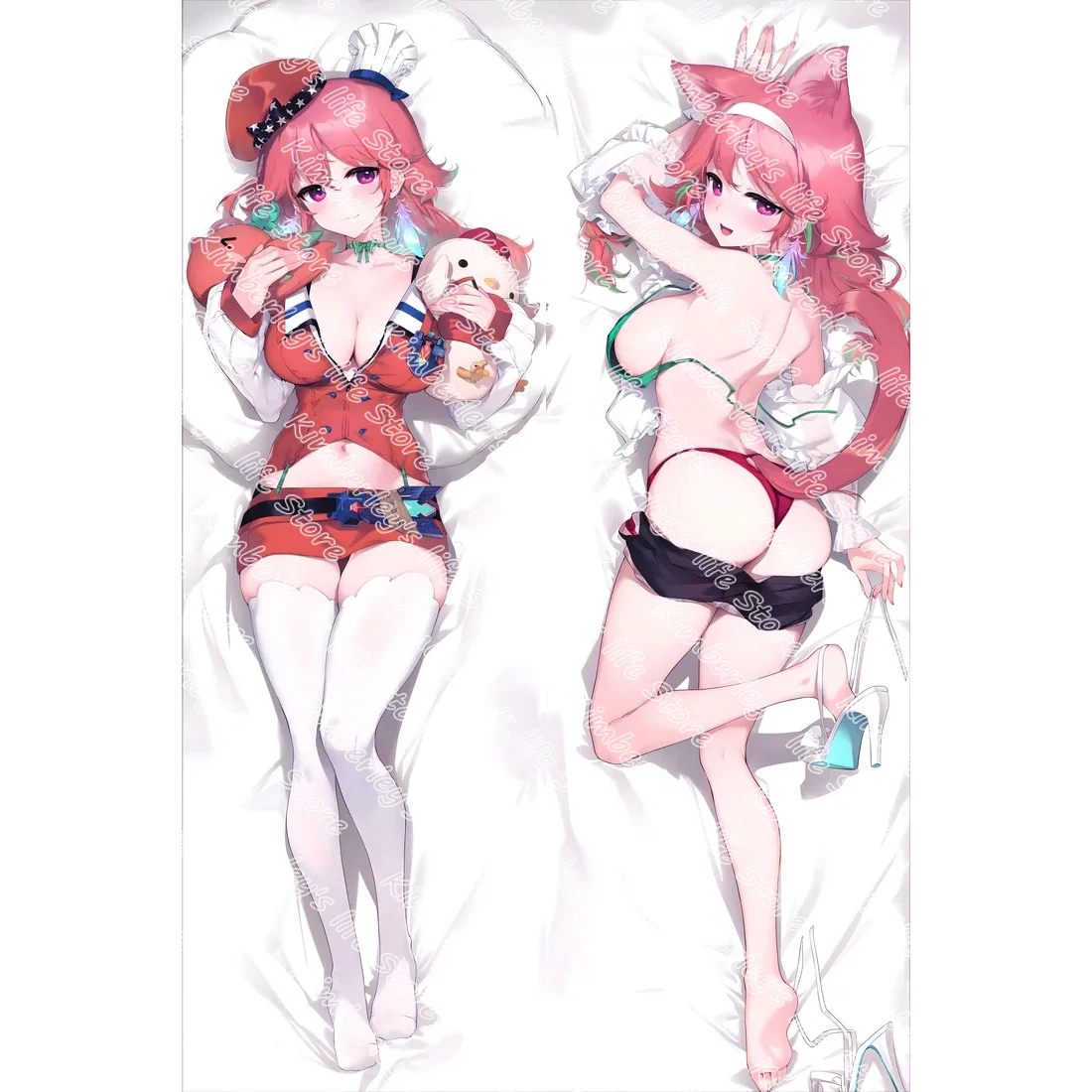 

Anime Hololive Takanashi Kiara Double-Sided Print Hing Body Pillowcase Otaku Cosplay Pillow Cover