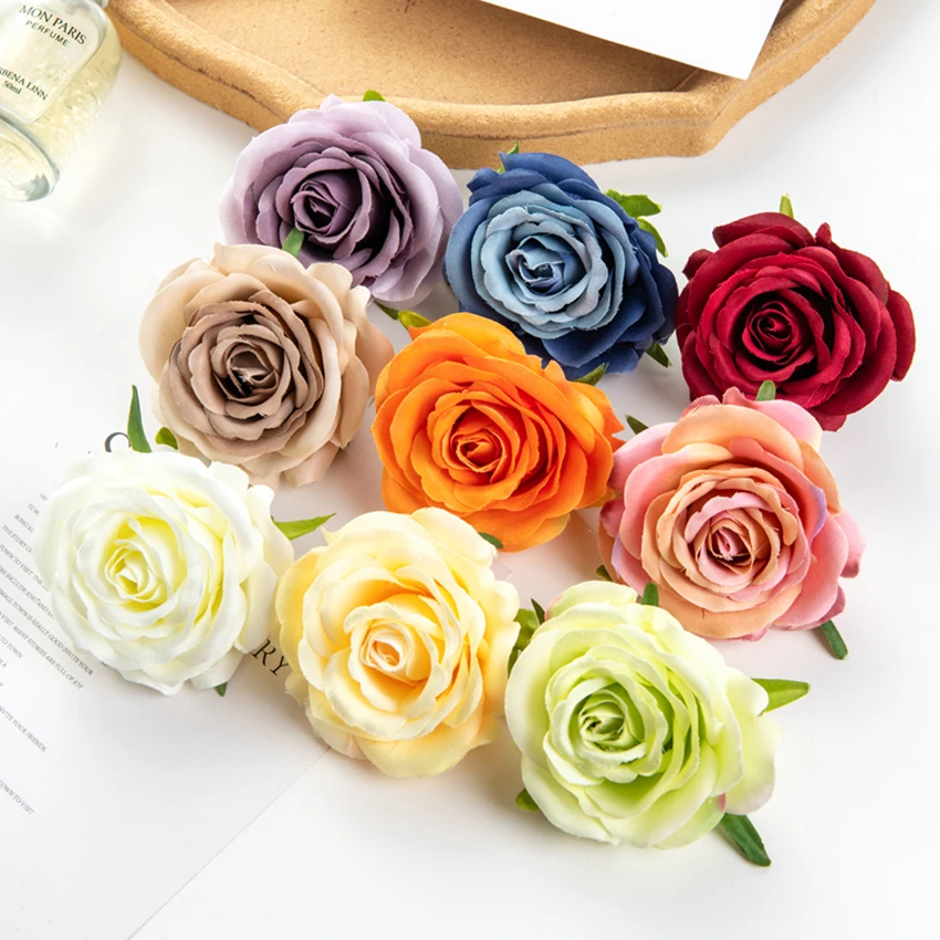 

Artificial silk Rose Romantic set Wreath Home table Decor Wedding Outdoor Garden Arch Wall Diy Party Candy Box Valentine's Day