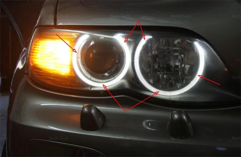 120W Error Free Angel Eye Ring Marker Car Side Light LED Bulb Auto Lamp For BMW X5 series E53 m54 M62 N62 2000-2006