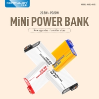 KONFULON 10000mAh Small Size Power Bank PD20W  USB 22.5W Fast Charging Spare Battery 20000mAh Large Capacity Portable Powerbank
