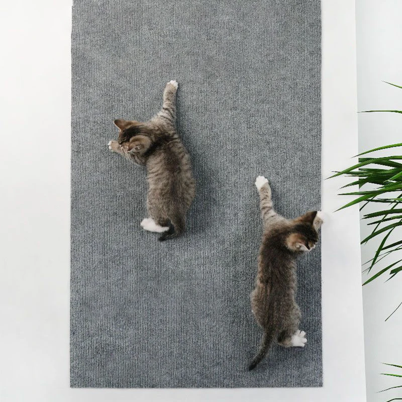 Self-Adhesive Cat Scratching Mat Trimmable Cat Carpet Cat Scratching Carpet Corner Wall Cat DIY Scratch Sofa Furniture Protector