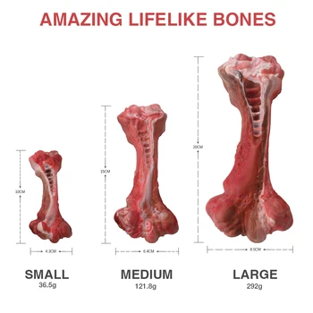 MASBRILL Dog Toys Aggressive Chewers Large Dogs Bone-Shaped Indestructible Dog Toys Nylon Interactive Dog Toys Teeth Cleaning 4