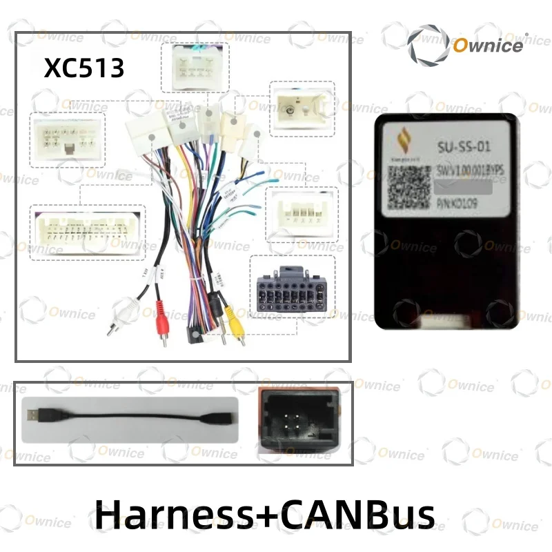 Ownice Car Radio Power Cable Harness Canbus For Subaru Forester 4 5 SJ 2015 - 2021 Audio Adaptor Cable Android Head Unit dvd