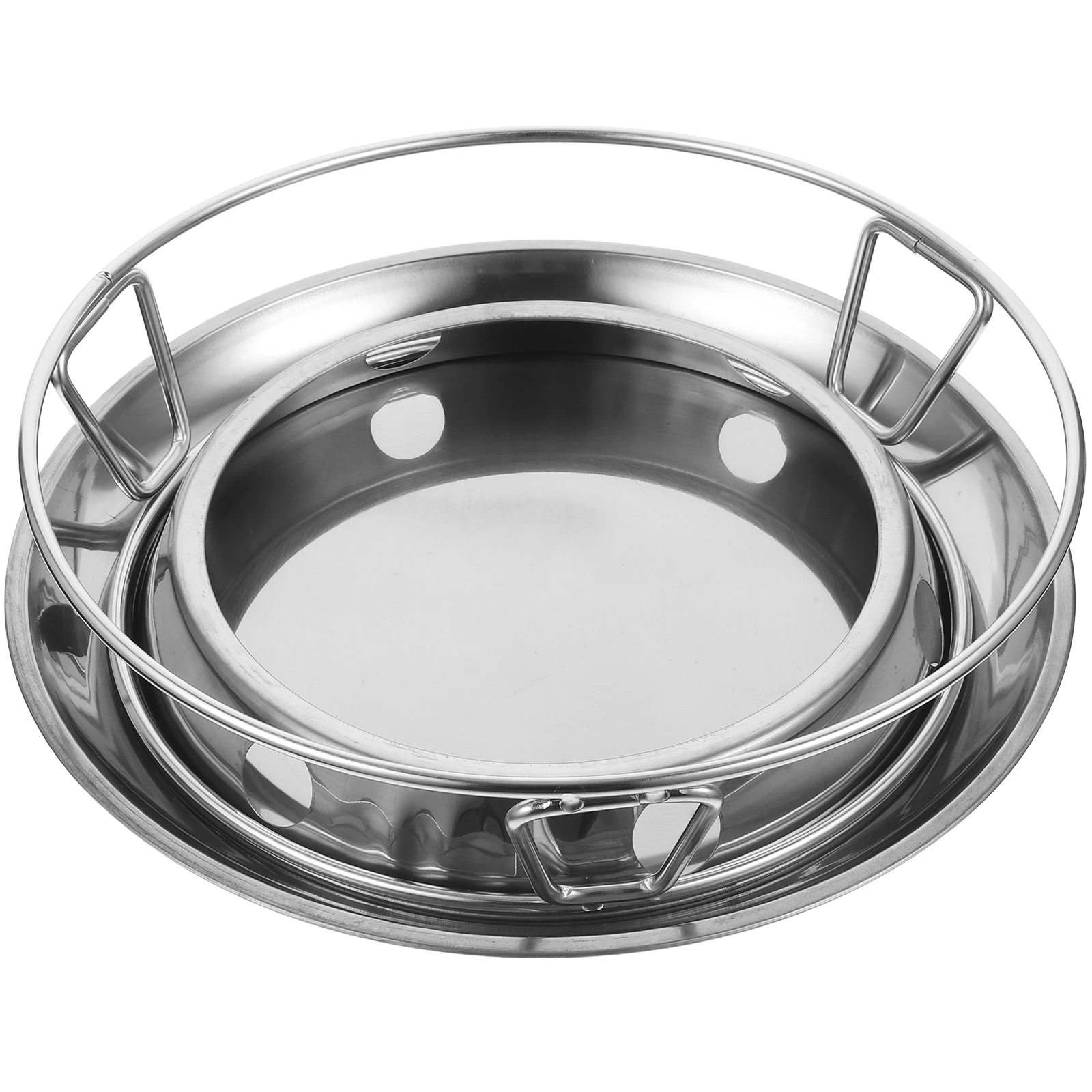 2 stücke Edelstahl Topf Halter Hitzebeständige Topf Rack Für Küche Home Restaurant Kompakte Pfanne Halter Isolierung Regal