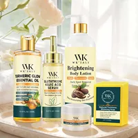 Kit de soin éclaircissant pour la peau WK JALY pour peaux foncées, noires, caramel, hydratant, élimination de l'acné et des taches, uniformisation du teint pour femmes 1