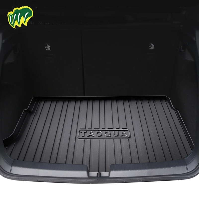 For VW TACQUA 2020 2021 2022 2023 TPE Custom Fit Car Trunk Mat All Season Black Cargo Mat 3D Shaped Laser Measured Trunk Liners