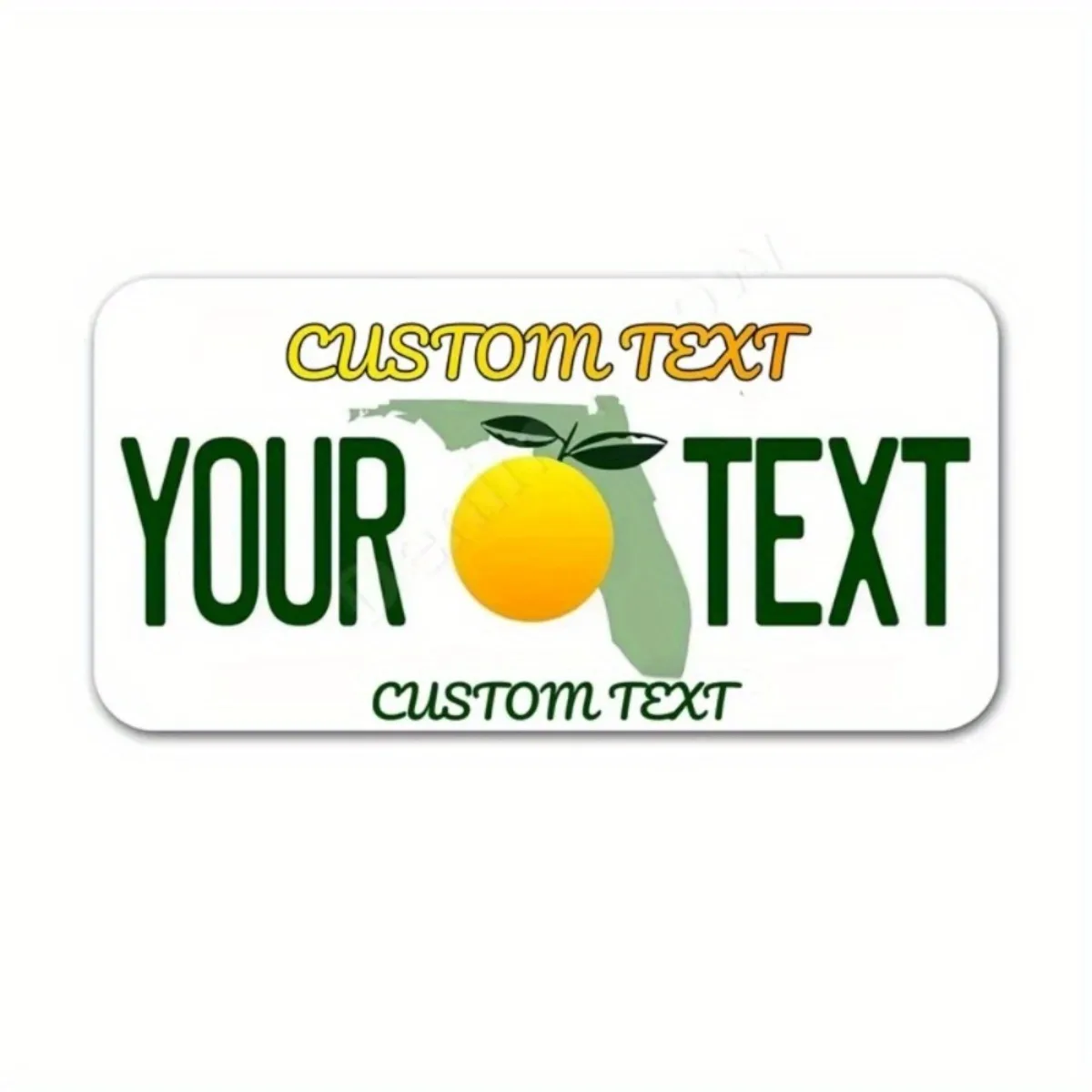 Exquisite Custom Aluminum License Plate | Personalize with Text/Name | One-of-a-Kind Metal Wall Art for Bars