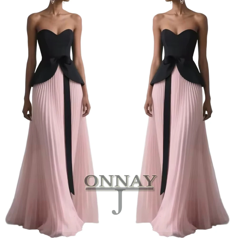 

Customized Contrast Kuwait Sweetheart Chiffon Prom Dresses for Women Saudi Arabric Gala Bespoke Maxi Gown Vestidos De Fiesta