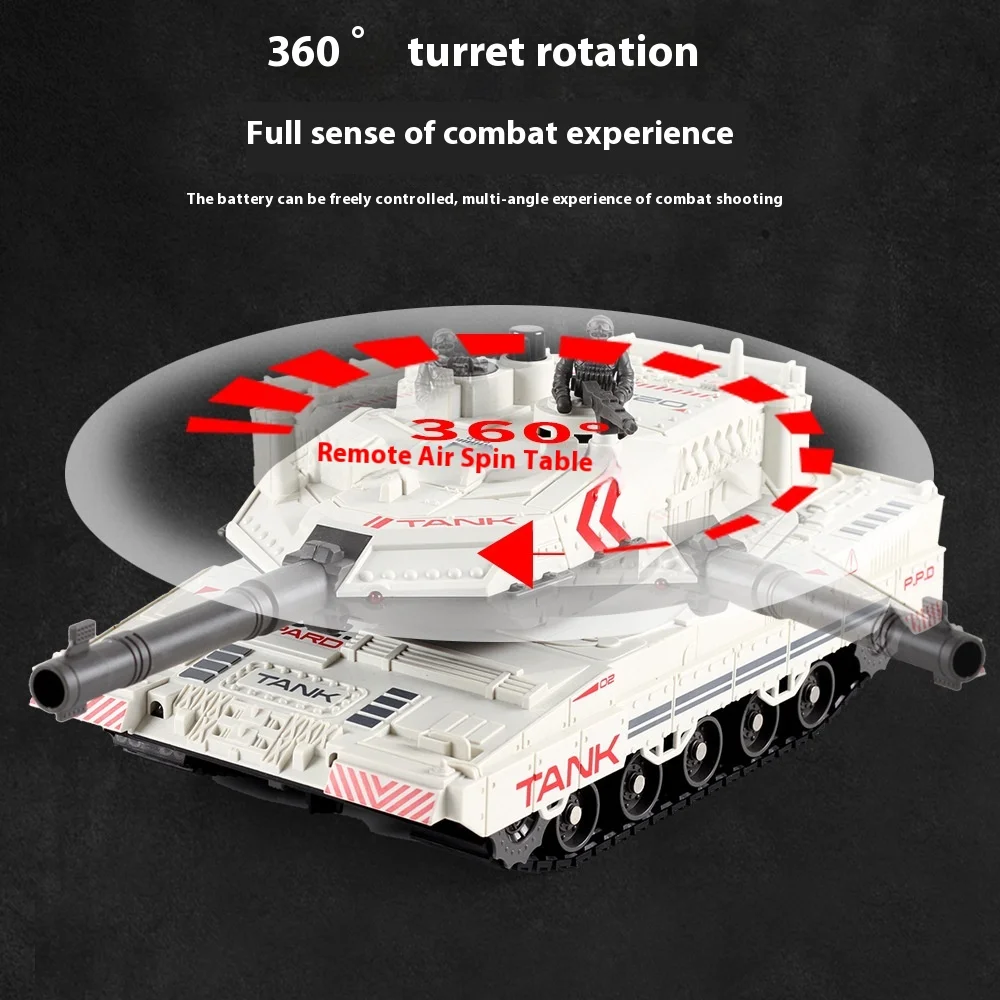 In Stock 2.4g Simulation Remote Control Tank Water Bomb Battle Armored Vehicle Model  For Kids Boys Summer Outdoors Toys Gifts