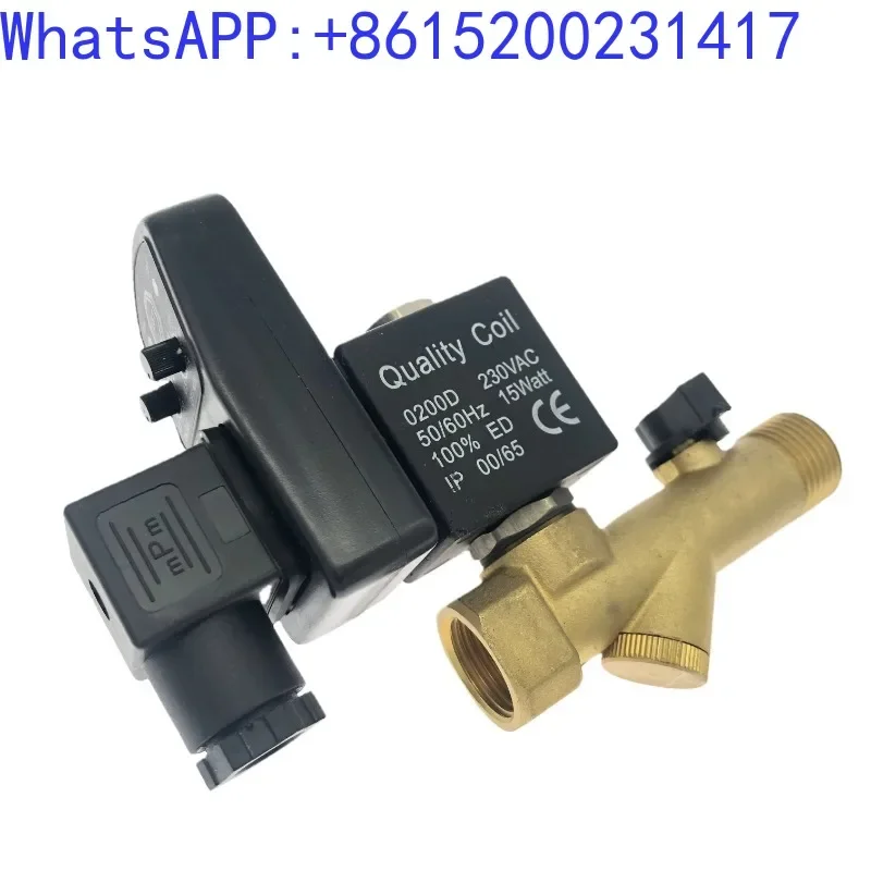 

Automatic timed water direct acting drain valve, electronic timed air compressor drain valve