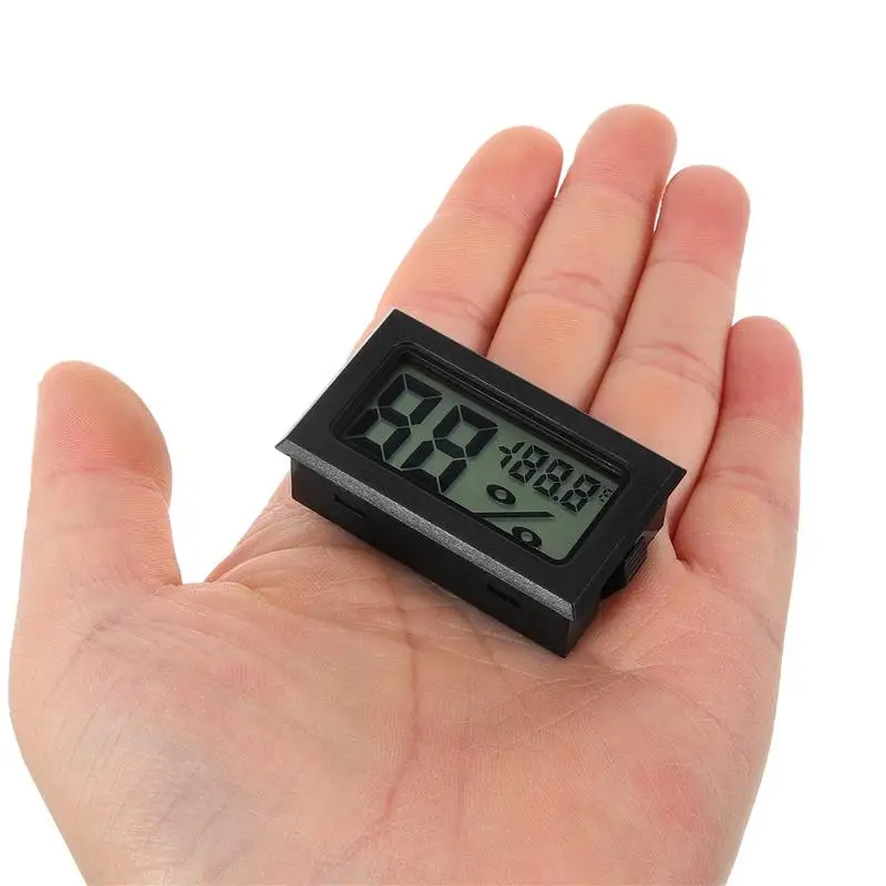 3pcs Mini Thermometer Hygrometer LCD Digital Display Humidity Meter Indoor Thermometer Moisture Temperature Sensor 5x2.7x1.5cm